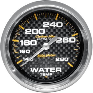 2-5/8" датчик температура воды, 140- 280`F, 6' LINE, MECH, CF AUTO METER #4831 Water Temperature