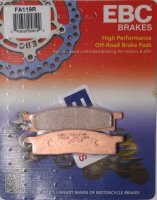 FA119R EBC BRAKES Organic тормозные колодки  YAMAHA DT, TT-R, YZ