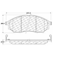 105.08880 Тормозные колодки Posi-Quiet Ceramic INFINITI, NISSAN, RENAULT перед