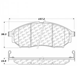 105.08880 Тормозные колодки Posi-Quiet Ceramic INFINITI, NISSAN, RENAULT перед 