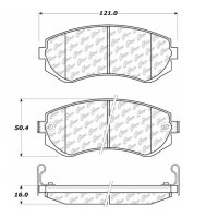 104.04220 Тормозные колодки Posi-Quiet Metallic NISSAN