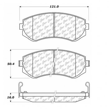 104.04220 Тормозные колодки Posi-Quiet Metallic NISSAN 