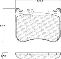 105.16880 Тормозные колодки Posi-Quiet Ceramic MERCEDES-BENZ перед