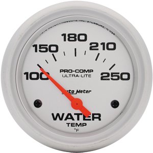 2-5/8" датчик температура воды, 100- 250`F, SSE, ULTRA-LITE AUTO METER #4437 Water Temperature
