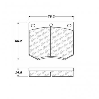 105.03300 Тормозные колодки Posi-Quiet Ceramic HYUNDAI, LOTUS ; BENTLEY/T; DELOREAN/; HYUNDAI/STELLAR; LOTUS/ECLAT; LOTUS/ELAN