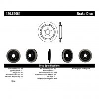 120.62061 Тормозные диски Premium CADILLAC, CHEVROLET зад левый
