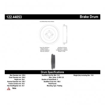 122.44053 Тормозные диски Premium SCION зад 