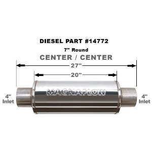 14771 Magnaflow Глушитель прямоточный 20" Body 