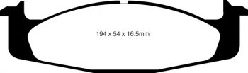 DP61260 EBC Brakes Greenstuff тормозные колодки передние FORD F-150 FORD Bronco 5.0 94 thru 96; FORD Bronco 5.8 94 thru 96; FORD Econoline E150 4.2 97 thru 2003; FORD Econoline E150 4.6 97 thru 2003; FORD Econoline E150 4.9 94 thru 97; FORD Econoline E150 5.0 94 thru 97; FORD Econoline E150 5.4 97 thru 2003; FORD Econoline E150 5.8 94 thru 97; FORD F-150 4.9 2WD (4 Wheel ABS) 94 thru 96; FORD F-150 4.9 2WD (Rear Wheel ABS) 94 thru 96; FORD F-150 4.9 4WD 94 thru 96; FORD F-150 5.0 2WD (4 Wheel ABS) 94 thru 96; FORD F-150 5.0 2WD (Rear Wheel ABS) 94 thru 96; FORD F-150 5.0 4WD 94 thru 96; FORD F-150 5.8 2WD (4 Wheel ABS) 94 thru 96; FORD F-150 5.8 2WD (Rear Wheel ABS) 94 thru 96; FORD F-150 5.8 4WD 94 thru 96
