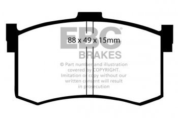 DP631  EBC Brakes Ultimax2 Тормозные колодки зад. HONDA Legend выпуска 1998 — 2002 года