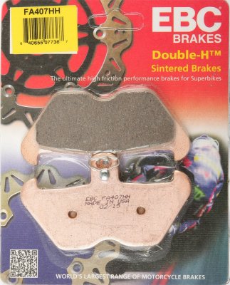 FA407HH EBC BRAKES Double-H™ тормозные колодки  BMW K, K1, KL, R 1988-2002 года выпуска