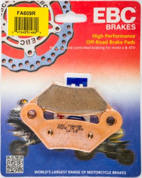 FA609R EBC BRAKES Organic тормозные колодки  JOHN DEERE HPX, XUV 2010-2011 года выпуска