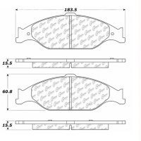 309.08040 StopTech Тормозные колодки Performance Pads   для: FORD