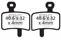 CFA364 EBC BRAKES Organic тормозные колодки
