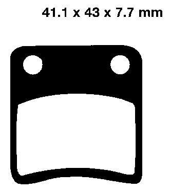 FA178 EBC BRAKES Organic тормозные колодки использовать замену: SFA257