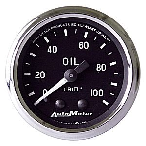 2" Давление масла, 0-100 PSI, AUTO METER, COBRA AUTO METER #201006 Oil Pressure