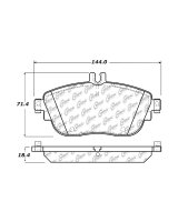 105.16940 Тормозные колодки Posi-Quiet Ceramic INFINITI, MERCEDES-BENZ перед