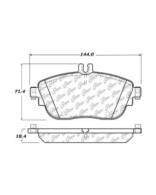 105.16940 Тормозные колодки Posi-Quiet Ceramic INFINITI, MERCEDES-BENZ перед 
