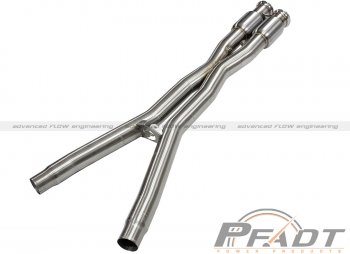48C34104-YC Afe Power EXH X-Pipe; Chevrolet Corvette (C6) 05-08 V8-6.0L/6.2L (LS2) 