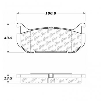 106.05840 Тормозные колодки PosiQuiet Extended Wear MAZDA 