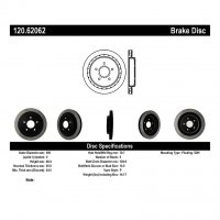 120.62062 Тормозные диски Premium CADILLAC, CHEVROLET зад правый