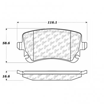 106.10180 Тормозные колодки PosiQuiet Extended Wear AUDI ; AUDI/A6; AUDI/A8; AUDI/RS4; AUDI/RS6