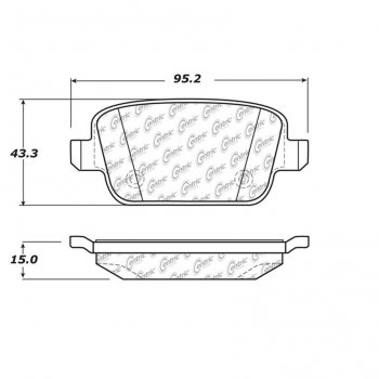 106.13140 Тормозные колодки PosiQuiet Extended Wear LAND ROVER 