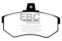 DP369/2 EBC Brakes Redstuff Тормозные колодки передние AUDI 80, 90, 100, Coupe; VOLKSWAGEN Passat, Scirocco