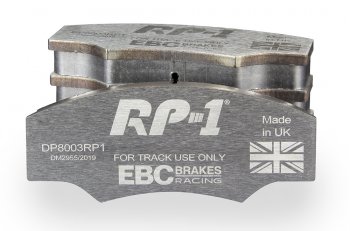 DP8003RP1 EBC Brakes Racing's RP-1™ Тормозные колодки передние CATERHAM C21, JPE; GINETTA G12 (DARE) выпуска 1992-2000 года