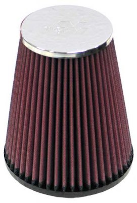 RC-4160 Фильтр воздушный конусный RC4160 Product Style: Round Tapered Universal Air Filter; Base Outside Diameter: 5.125 in (130 mm); Flange Inside Diameter: 2.438 in (62 mm); Flange Length: 0.625 in (16 mm); Flange Type: Centered; Height: 6 in (152 mm); Top Outside Diameter: 3.5 in (89 mm); Top Style: Metal; Top Material/Finish: Chrome; Filter Material: Cotton Gauze; Filter Re-Oiling Amount: 1.06 oz (31 ml); Flanges: 1 ; Inner Wire: No; Weight: 1.2 lb (0.6 kg); Product Box Length: 6.5 in (165 mm); Product Box Width: 6.5 in (165 mm); Product Box Height: 7.25 in (184 mm)