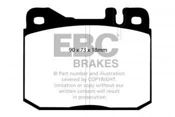 DP261/2 EBC Brakes Ultimax2 Тормозные колодки перед  MERCEDES-BENZ W; VOLKSWAGEN LT выпуска 1979-1985 года