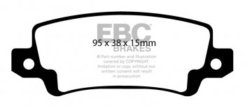 DP21458 EBC Brakes Greenstuff тормозные колодки зад TOYOTA Corolla выпуска 2002-2007 года