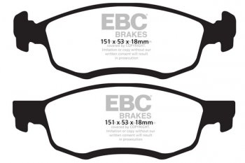 DPX2032 EBC Brakes Ultimax2 Тормозные колодки перед  DACIA Logan; LADA Largus выпуска 2007-2023 года