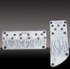 TRUCK PEDAL WITH FLAMES Flame Style