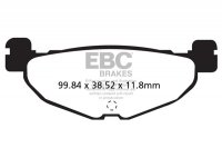 FA408HH EBC BRAKES Double-H™ тормозные колодки YAMAHA, MBK, YAMAHA
