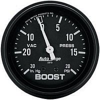 2-5/8" BOOST-VAC (давление наддува и разряжения), 30 IN. HG/20 PSI, MECH AUTO METER #2310