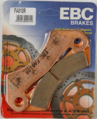FA610R EBC BRAKES Organic тормозные колодки  JOHN DEERE XUV 2011-2011 года выпуска