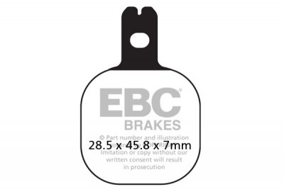 FA184 EBC BRAKES Organic тормозные колодки 
