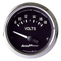 2" Вольтметр, 8-18 VOLTS ELEC, AUTO METER, COBRA AUTO METER #201009