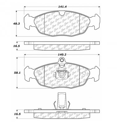 104.06881 Тормозные колодки Posi-Quiet Metallic JAGUAR 