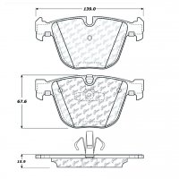 104.09191 Тормозные колодки Posi-Quiet Metallic BMW зад.