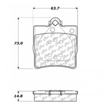 105.07790 Тормозные колодки Posi-Quiet Ceramic MERCEDES-BENZ 