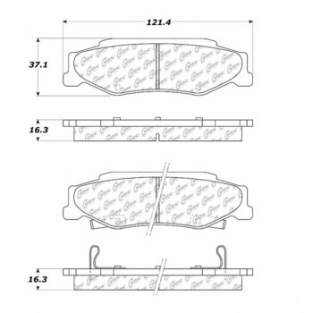 106.07320 Тормозные колодки PosiQuiet Extended Wear CHEVROLET ; CADILLAC/XLR; CADILLAC/XLR-V; CHEVROLET/CORVETTE
