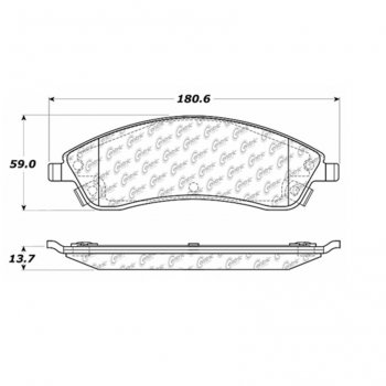 106.10190 Тормозные колодки PosiQuiet Extended Wear CADILLAC, PONTIAC ; CADILLAC/CTS; CADILLAC/SRX; CADILLAC/STS; PONTIAC/BONNEVILLE