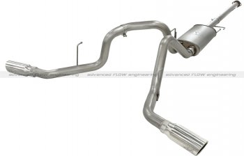 49-43056-P Afe Power Выхлопная система Cat-Back Ford F-150 11-14 V6-3.5L (tt) (насадки хром-двойныеs) 