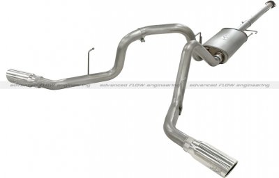 49-43056-P Afe Power Выхлопная система Cat-Back Ford F-150 11-14 V6-3.5L (tt) (насадки хром-двойныеs) 