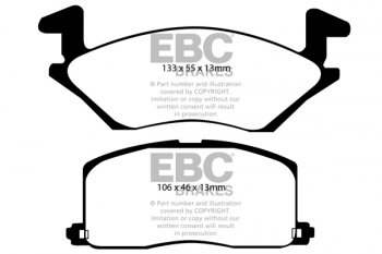 DP879 EBC Brakes Ultimax2 Тормозные колодки перед  TOYOTA Starlet выпуска 1988-1996 года