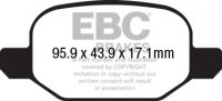 DP22213 EBC Brakes Greenstuff тормозные колодки зад FIAT 500L, 500L Trekking