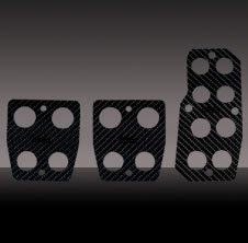 PEDL KIT 3PC BLK CBFBR Overlays