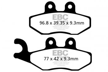 FA353 EBC BRAKES Organic тормозные колодки APRILIA, DERBI, GILERA, KEEWAY, PIAGGIO, VESPA 1997-2012 года выпуска